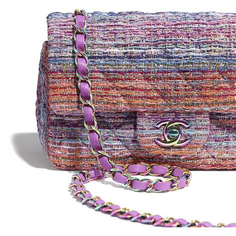 chanel rainbow tweed bag|chanel tweed bag 2020.